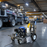 Marking and spraying machine