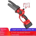 Lithium Battery Saw Manufacturer - Household Small Handheld Brushless Electric Chain Saw Rechargeable for Garden Orchard