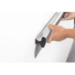 Putty Knife Manufacturer - Industrial Grade Silvery Aluminum Alloy Handle with Telescopic Pole for Wall Finishing Leveling