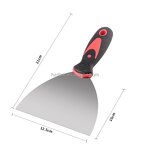 Scratching Tool for Walls Manufacturer - Wholesale Lightweight Ash Knife Putty Scraper Rubber Plastic Blade Clay Tool