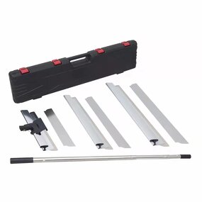 Putty Knife Manufacturer - Industrial Grade Silvery Aluminum Alloy Handle with Telescopic Pole for Wall Finishing Leveling