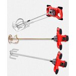 Electric Industrial Paint Mixer Manufacturer - High-power for Paint Putty Powder Concrete Cement Self-massaging Meat Filling