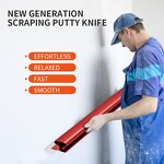 Putty Scraper Manufacturer - New DIY Industrial Grade Plastics Handle with Telescopic Pole for Leveling Walls Finishing