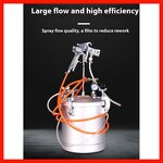 Water-in-Water Sand Sprayer Machine Manufacturer - Aluminium Colorful Paint 1.3mm Nozzle Bucket Pressure for Marble Latex