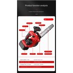 Lithium Battery Chainsaw Manufacturer - New 12-inch Household Small Electric for Wood Cutting Tree Pruning Outdoor Use