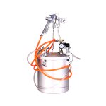 Water-in-Water Sand Sprayer Machine Manufacturer - Aluminium Colorful Paint 1.3mm Nozzle Bucket Pressure for Marble Latex