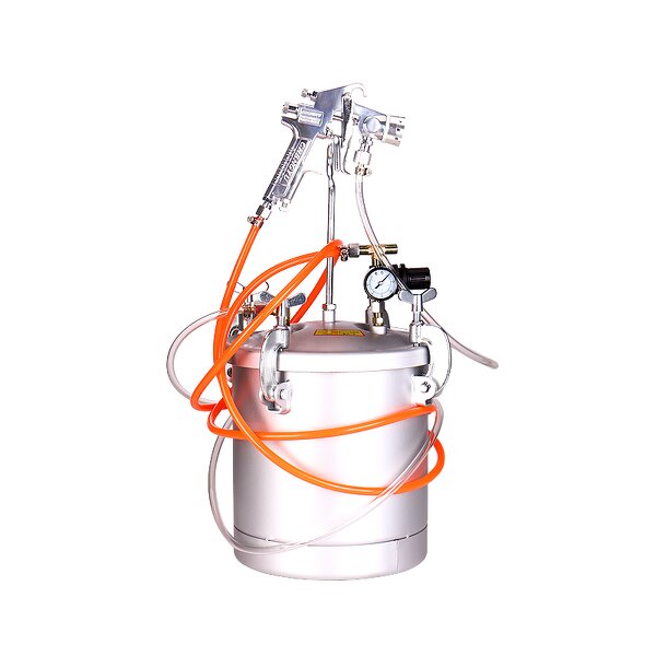 Water-in-Water Sand Sprayer Machine Manufacturer - Aluminium Colorful Paint 1.3mm Nozzle Bucket Pressure for Marble Latex