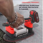 Electric Tile Paver Manufacturer - High-power Wall-sticking Wonder Tool with Large Suction Cup for Tile Paving Laying