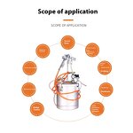 Pneumatic Sand Sprayer Manufacturer - Industrial-Grade Water-in-Water Colorful Paint Alloy Aluminium for Marble Latex Paint
