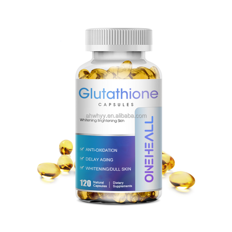 Glutathione Softgel Capsule Powerful Whitening Skin Supplement Vitamin C Collagen Biotin Antioxidant Glutathione Softgel Capsule