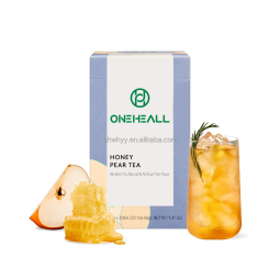 Honey Pear Tea Sweet Pear & Honey Flavor Premium Fruit Blend Health Tea Bags Blended Honey Pear Tea