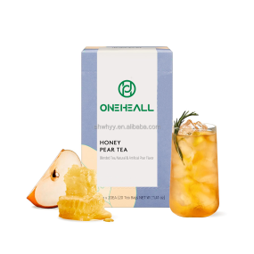 蜂蜜梨茶甜梨和蜂蜜风味优质水果混合健康茶包混合蜂蜜梨茶