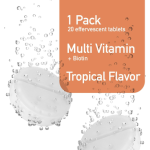 Winstown Healthy Effervescent Tablets Vitamin C Effervescent Tablet Supplement to Improve Immunity for Adults