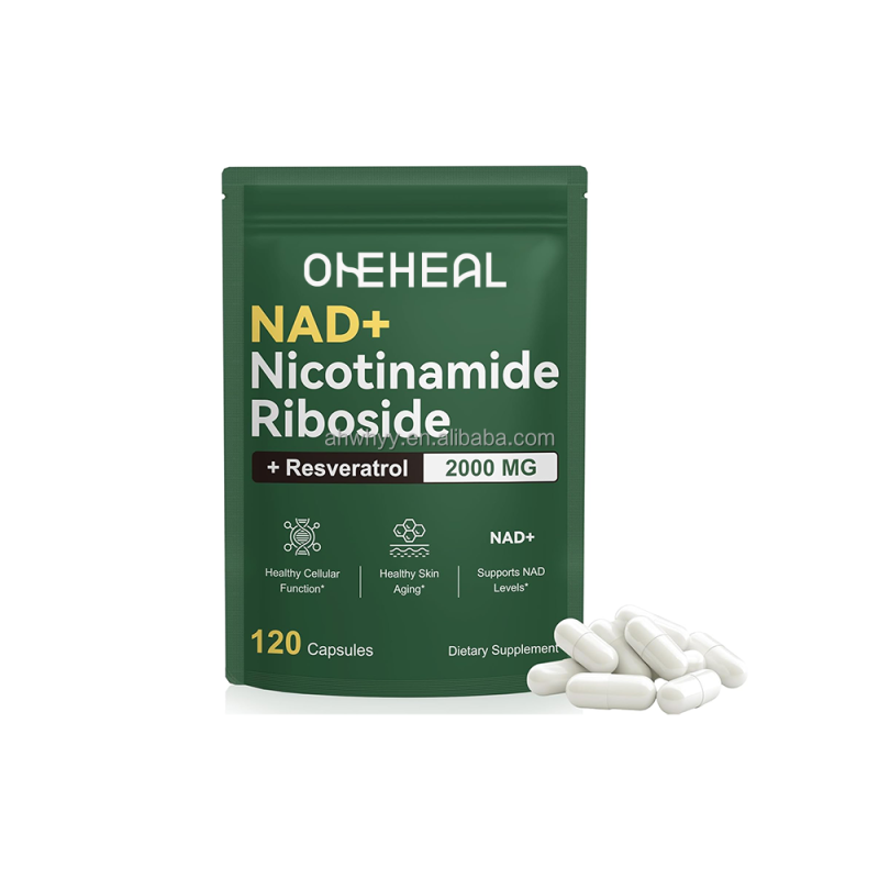 NAD Resveratrol Supplement 2000MG Liposomal Nicotinamide Riboside Resveratrol Anti-Aging & Energy Focus for Women & Men Capsule