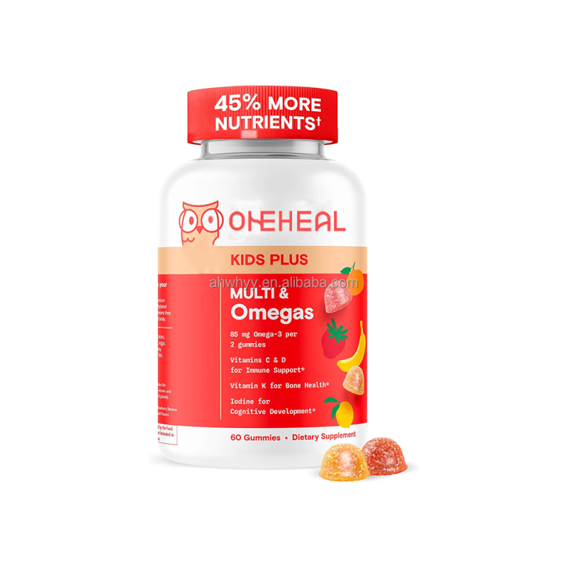 Customized Shape Organic Kids Multivitamin Gummies Improved Formula Kids Vitamins Children's Multivitamin Gummies