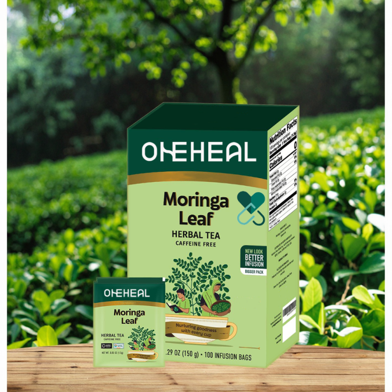 Customize Natural Moringa Leaf Tea Health Flavored Private Label Moringa Leaves Flat Tummy Tea