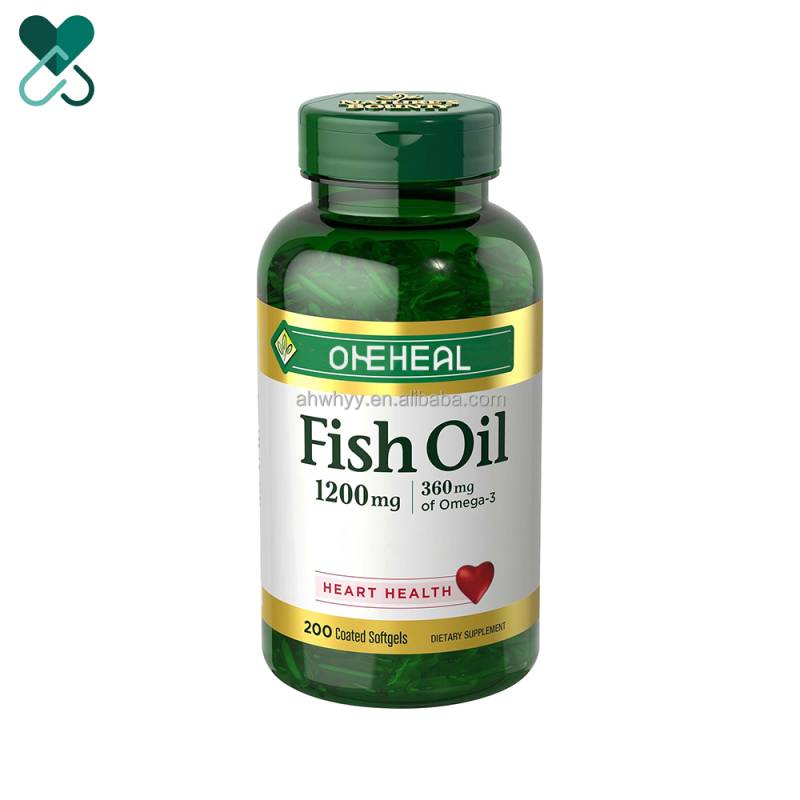 Natural OEM Food Supplements Fish Oil Softgel EPA/DAH  Customized Label Deep Sea High Potency Fish Oil Softgel