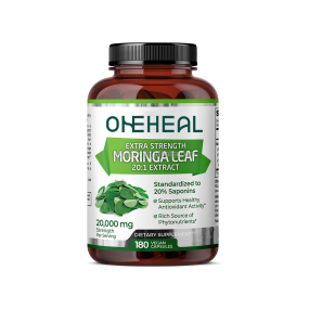 Moringa Leaf Capsules 100% Pure Organic Moringa 20:1 Extract Vegan Capsules Moringa Leaf Herbal Supplements