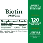 Biotin Softgels Ultra Strength Promoting a Radiant Liquid Softgels Rapid for Adults Nourish Beauty Biotin Softgels