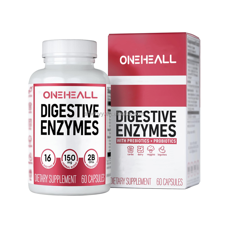Digestive Enzyme Capsule CT Dual Action Digestive Enzymes Organic Prebiotics Probiotics for Gut Health Digestive Enzyme Capsules