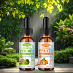 Hot Selling Pure Natural Fruit and Vegetable Liquid Drops OEM Private Label Vitamins Minerals Supplement Drops