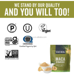 Naturals Certified Organic Maca Powder Gluten-Free Energy Superfood Gelatinized Plant Extract Maca Powders