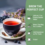 Best Price Fruit Tea Premium True Blueberry Fruit Tea Handpick Wild Blueberry Herbal Tea Bags