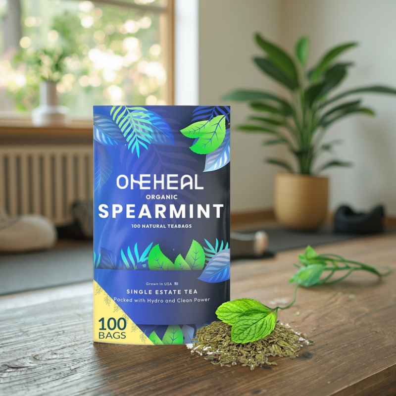 Customized Organic Spearmint Herbal Tea Bags Hormone Balance Herbs Pure Spearmint Leaves Tea