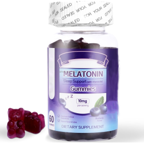 Suplemento De Melatonina Natural 5mg En Gomitas Para Adultos