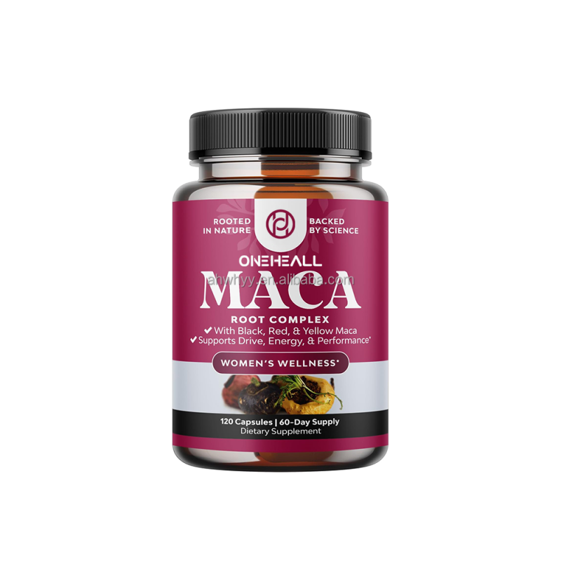 Organic Maca Root Capsules for Women Potent Herbal Supplement Blend Extract Maca Root Capsules