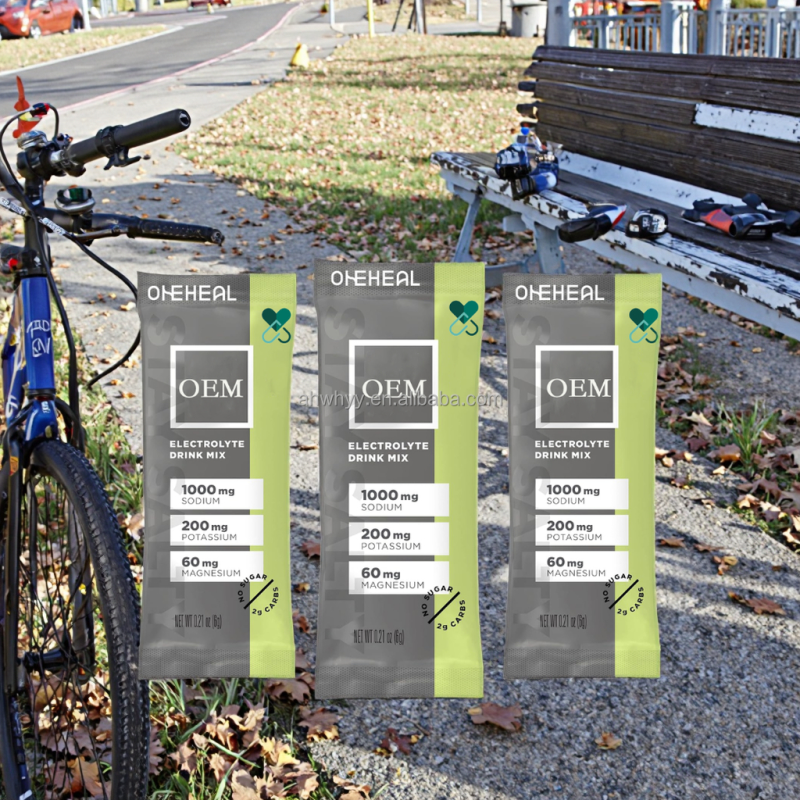 Vegan Electrolyte Hydration Powder Packets Sports Nutrition Supplement Electrolyte Powders