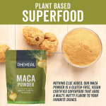 Naturals Certified Organic Maca Powder Gluten-Free Energy Superfood Gelatinized Plant Extract Maca Powders