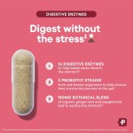 Digestive Enzyme Capsule CT Dual Action Digestive Enzymes Organic Prebiotics Probiotics for Gut Health Digestive Enzyme Capsules