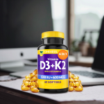 OEM Vitamin D3 5000iu Capsules Vitamin K2 Adult Vitamin D3 K2 Capsule for Bone Health Strength
