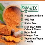 Organic Turmeric Capsules Ginger Supplement 95% Curcuminoids Capsules Non-GMO Black Pepper Absorption Joint Turmeric Capsules