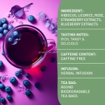 Best Price Fruit Tea Premium True Blueberry Fruit Tea Handpick Wild Blueberry Herbal Tea Bags