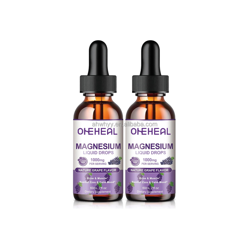 Private Label High Absorption Liquid Magnesium Complex Healthcare Supplement Magnesium Glycinate Liquid Drops