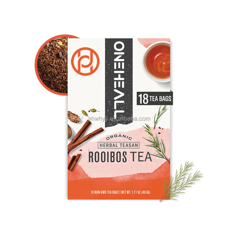 OEM Organic Rooibos Chai Tea Bags Caffeine-Free Rich Flavored Cinnamon Allspice Ginger Health Rooibos Tea Bags