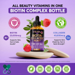 Wholesale Collagen Drops Extra Strength Private Label Health Liquid Biotin Collagen