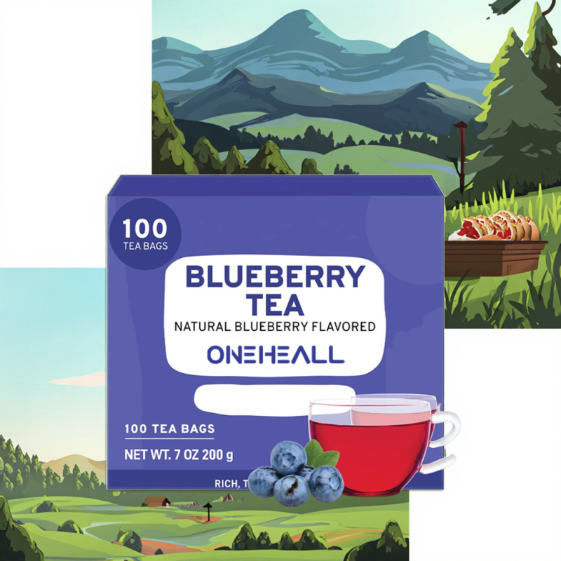 Factory Direct Supply Handpick Wild Fruit Tea Blueberry Herbal Tea Premium True Blueberry Fruit Tea