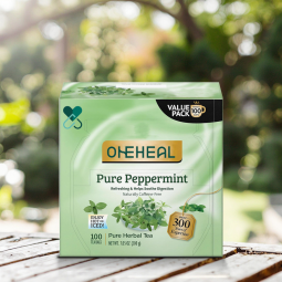 Organic Pure Green Mint Tea Herbal Tea Wrapped Bags Fresh Minty Flavour Herbal Tea
