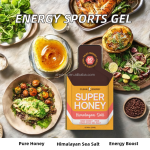 Energy Gel Honey Nutrition Sugar Friendly Energy Supplement for Running Running Gels Energy