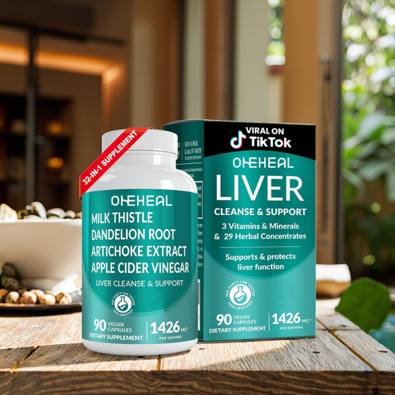 OEM/ODM Liver Capsules 32-in-1 Active Liver Health Formula Supplement Extract for Detox Repair Cleanse Liver Protection Capsules