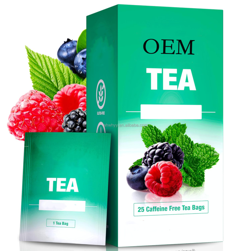 Small Fruit-Flavored Tea Bag Box Cotton Muslin Bags with Drawstring Herbal Supplements Fruit Tea Bags