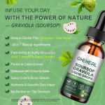 Soursop Graviola Leaf Extract Liquid Supply Pure Botanical Sea Moss Cell Support Herbal Supplements Soursop Liquid Drops