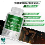 OEM Nighttime Fat Burner Capsules Appetite Suppressants Weight Loss Capsules Herbal Supplements for Adult Capsules