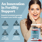 OEM Female Fertility Support Herbal Supplements in Gummy Female Fertility Support Gummies