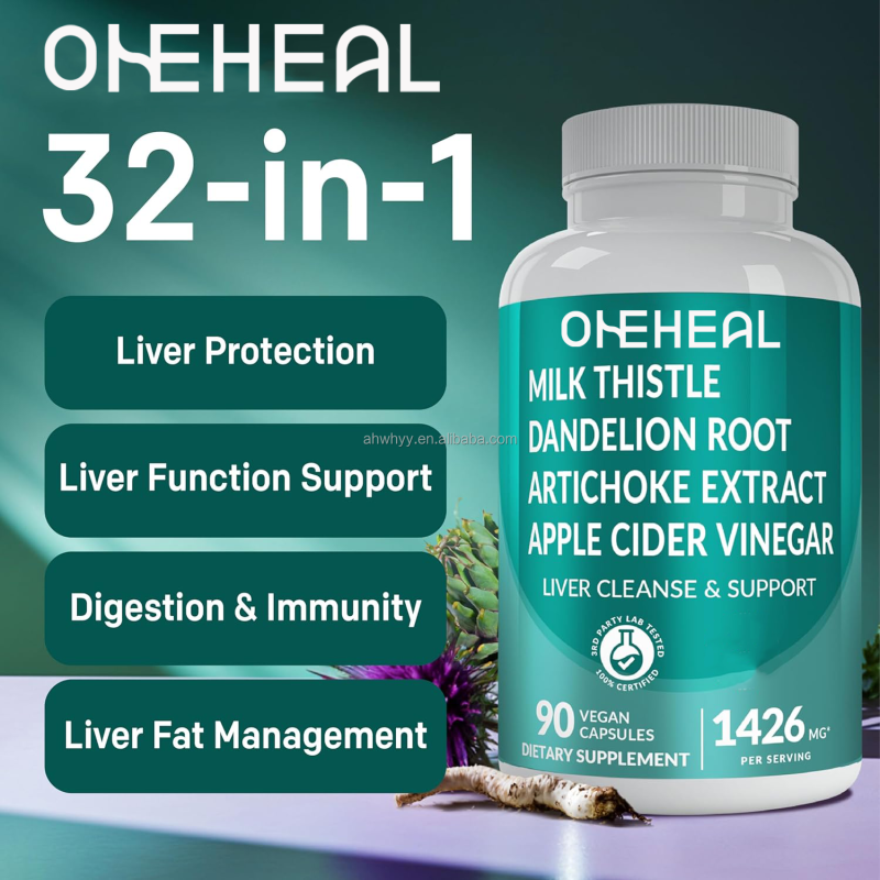 Capsules Liver Detox Supplement Capsules Extract for Detox Repair Cleanse Liver Protection Capsules