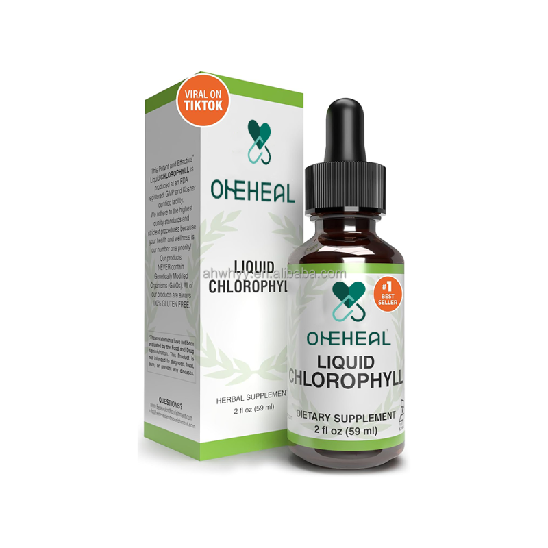 Organic Chlorophyll Liquid Drops Supply Natural Mint Flavor Healthcare Supplement for Detox Immune Support Chlorophyll Drops