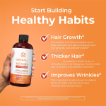 Organics Liquid Multivitamin Supplement for Women Clinically Promotes Thicker Hair Vitamin B Complex  Multivitamin Liquid Drops